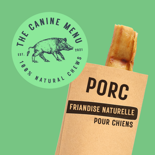 Friandises au porc à mâcher (25 unités)